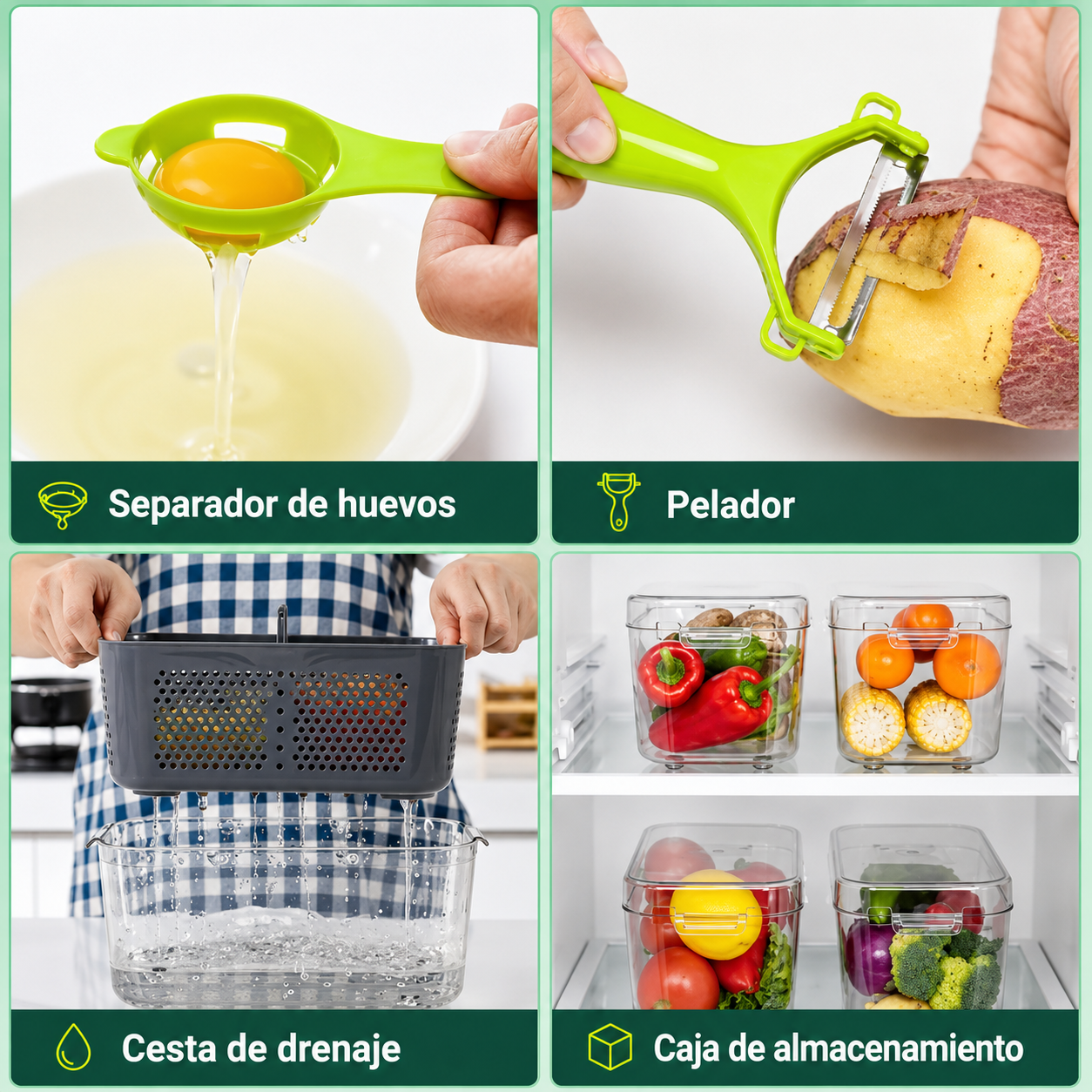 ChefSlice Pro™ - Picador De Verduras Y Frutas Multifuncional