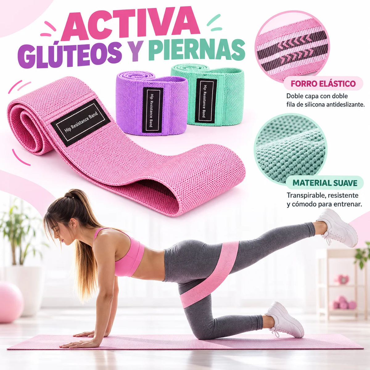 BandaMax Trío - Activa Glúteos y Piernas