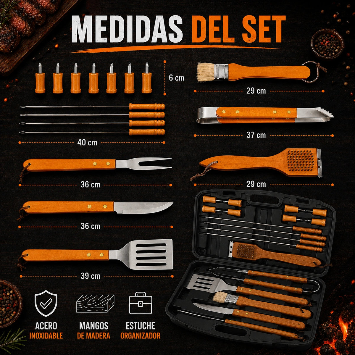 Set MasterParrillero - Tu Asado Perfecto en Cada Detalle