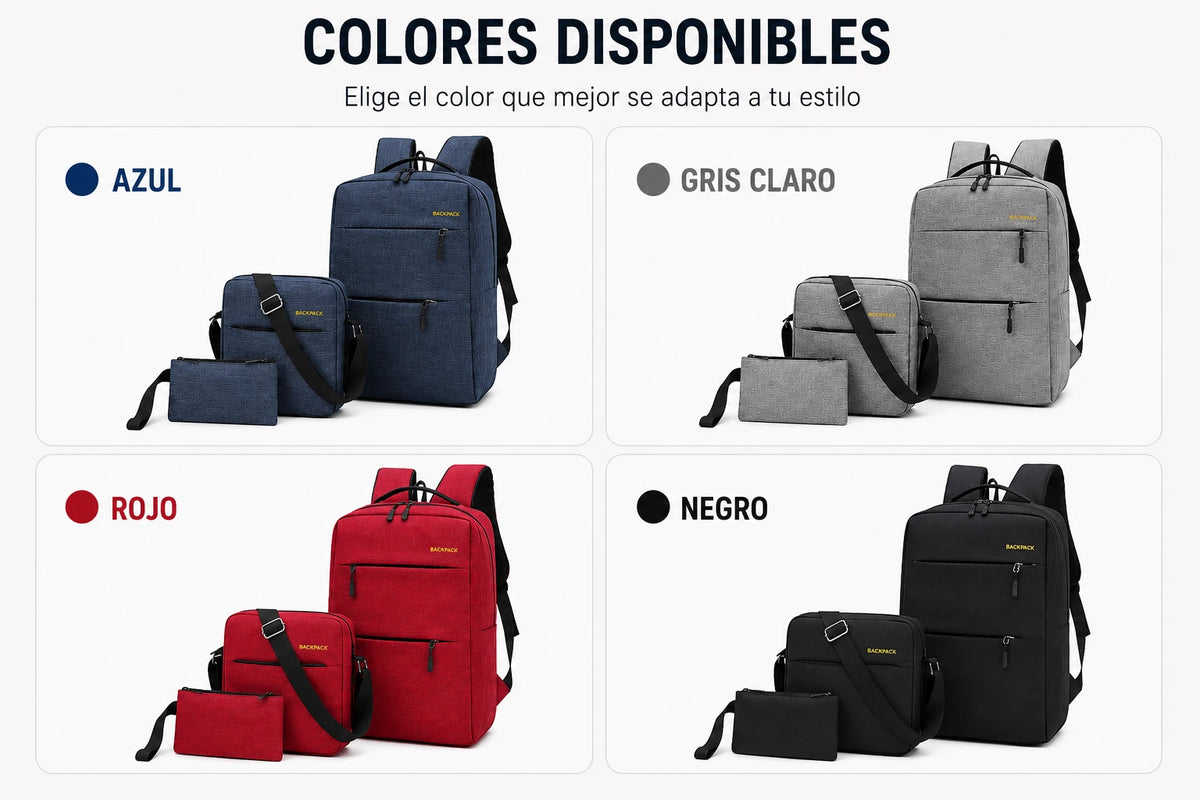 3 en 1 BackPack -3 productos, una sola compra