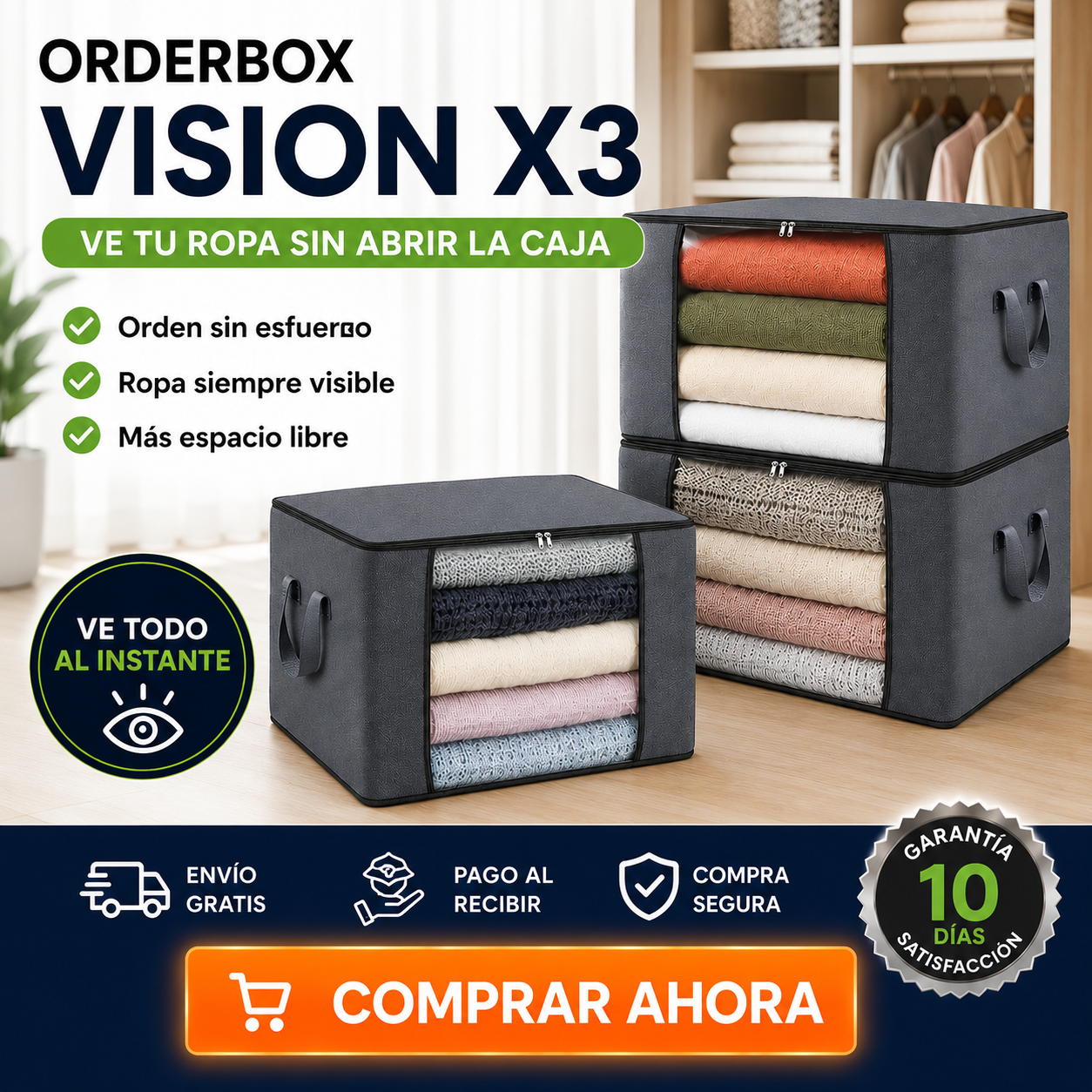 OrderBox Vision X3 – Ve tu ropa sin abrir la caja