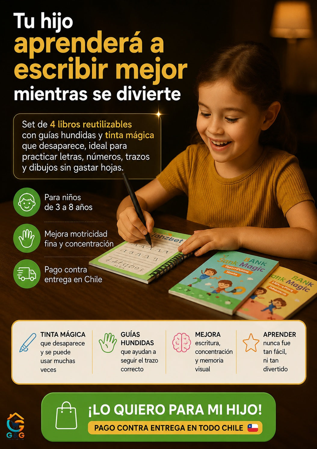 📚 SET 4 Libros Caligrafía 🖋️