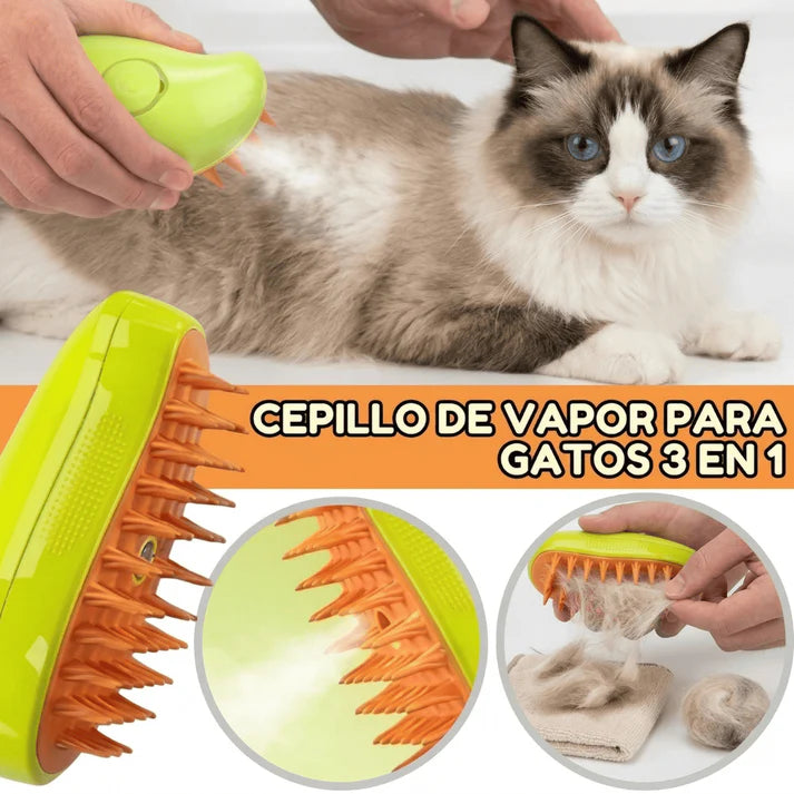 PACK ¡¡2 Cepillos de Vapor para Mascotas 3 en 1!!