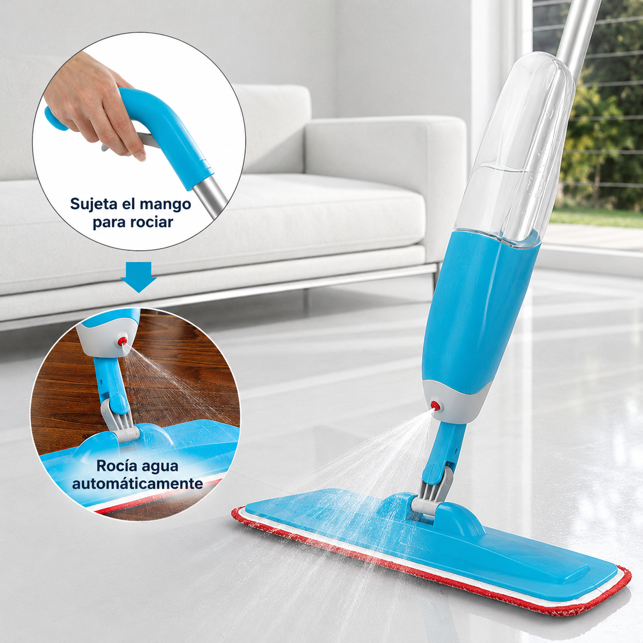 HydroSpin Pro - Trapea y rocía en un solo paso