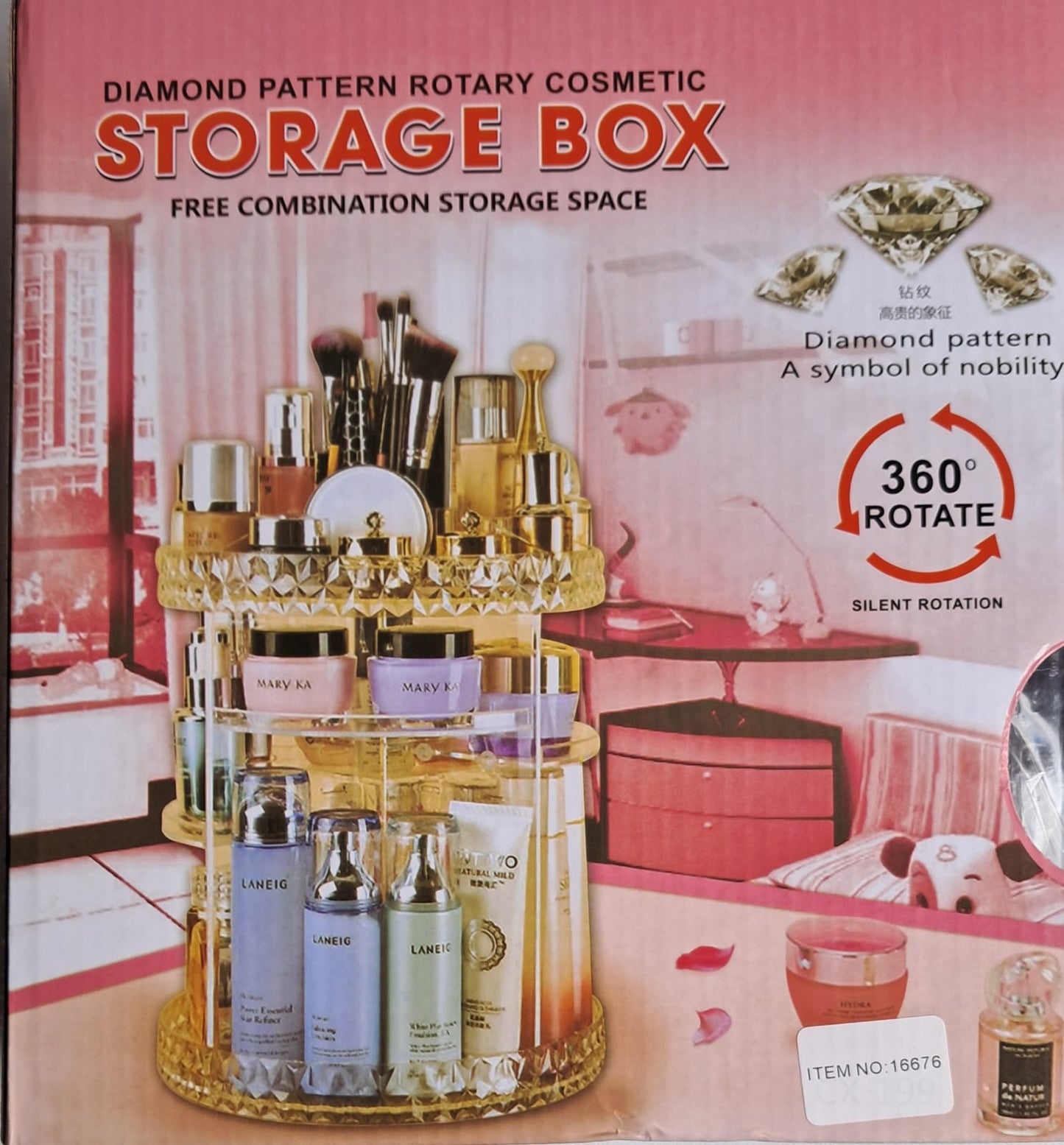 Organizador de Maquillaje Giratorio 360°