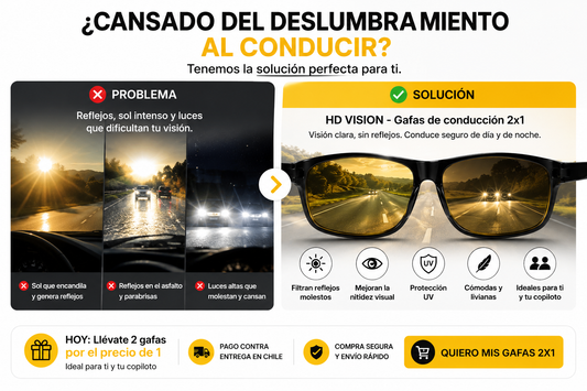 HD VISION - Gafas De Conducción 2x1 Dia Y Noche