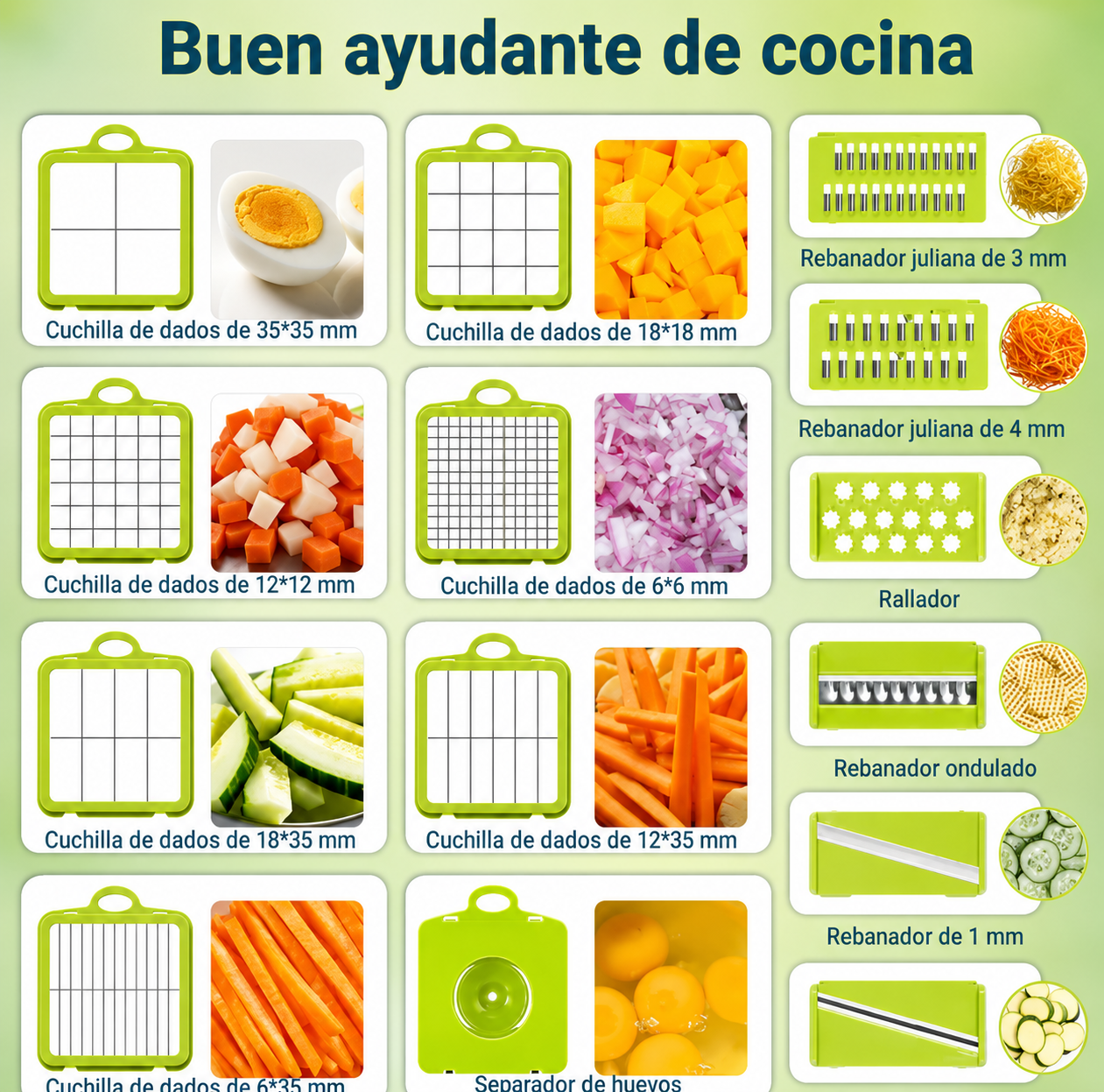 ChefSlice Pro™ - Picador De Verduras Y Frutas Multifuncional