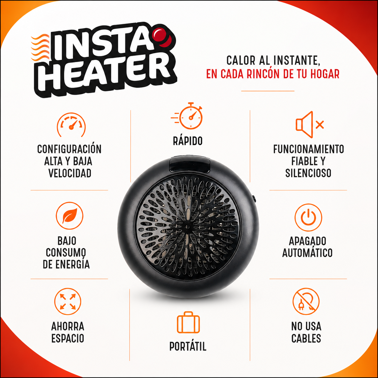 Insta Heater Calentador Portátil 600 W
