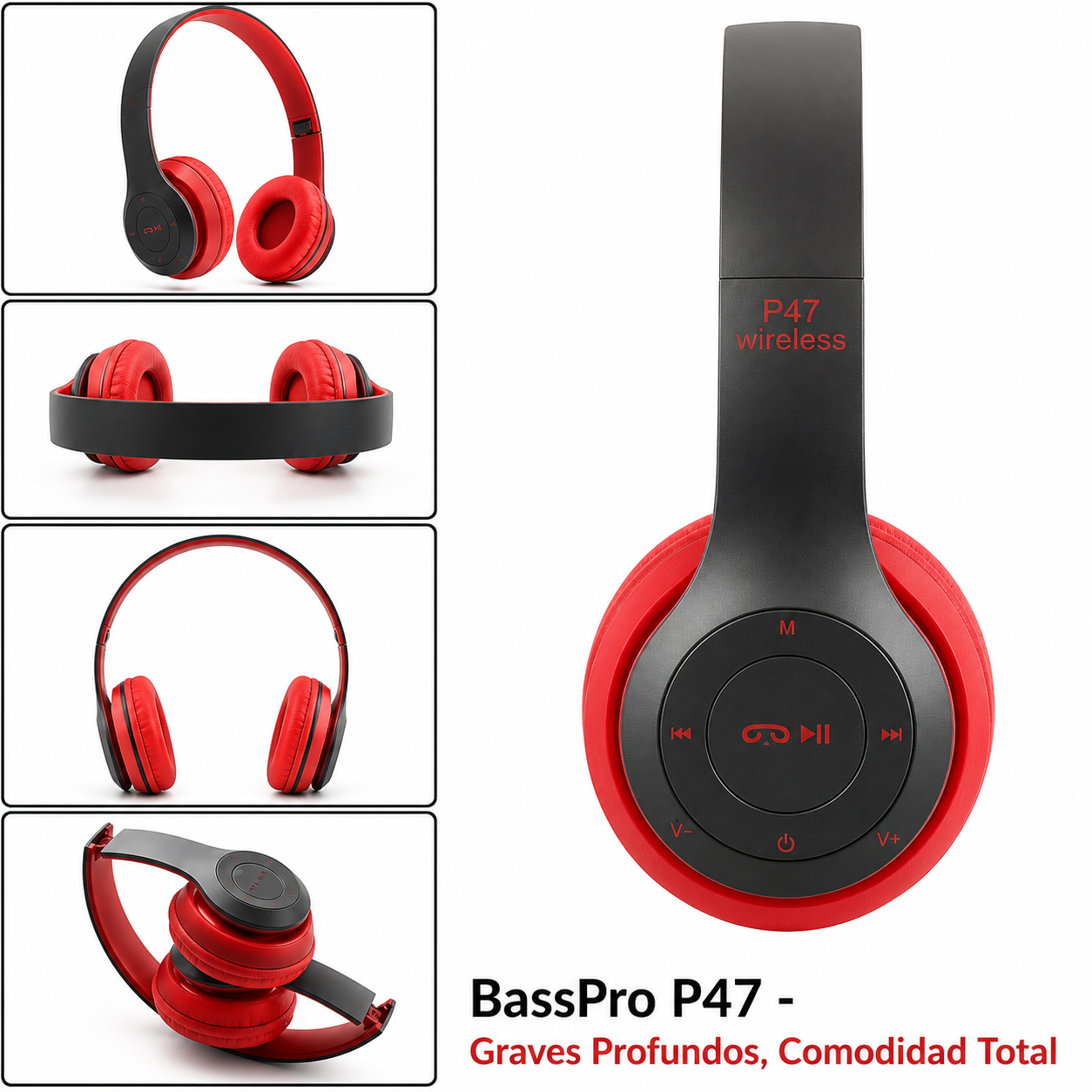 BassPro P47 - Graves Profundos, Comodidad Total