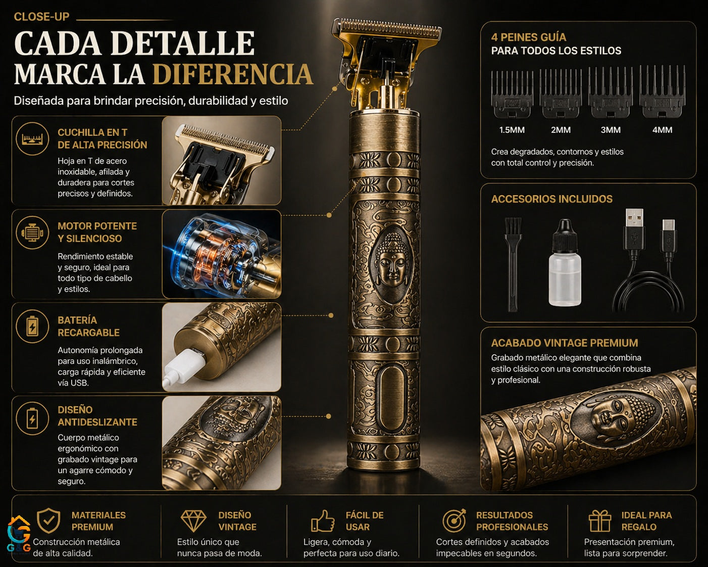 Afeitadora Profesional Vintage T9
