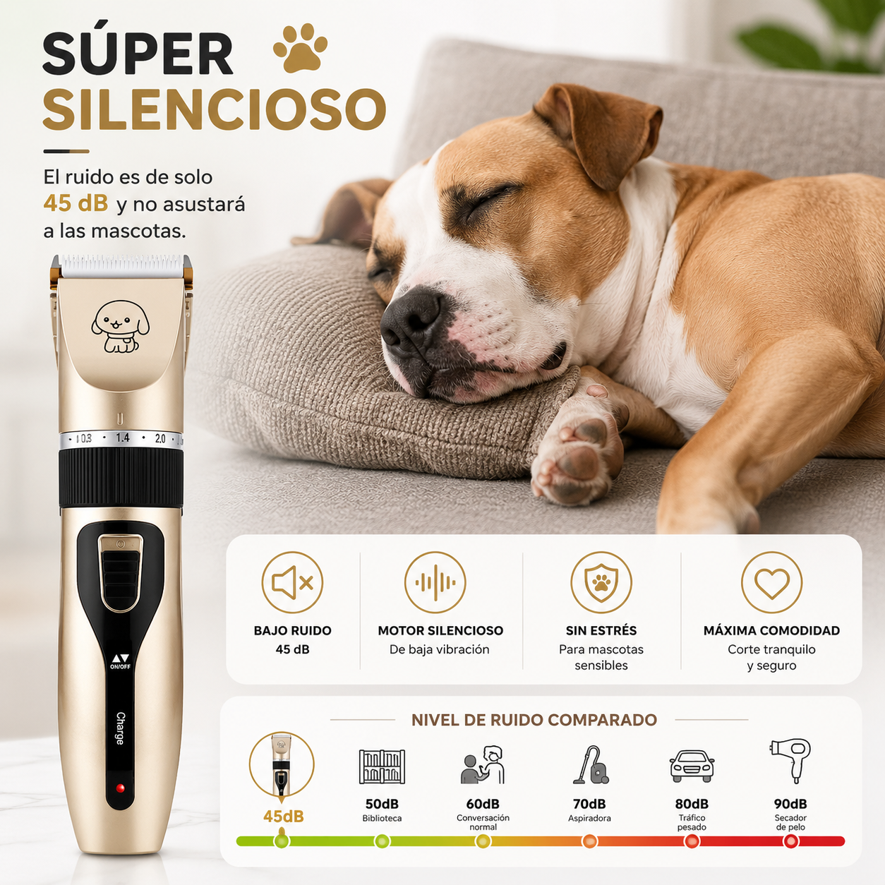 PawCut Pro - Corta el pelo de tu mascota en casa, sin estrés ni peluquería