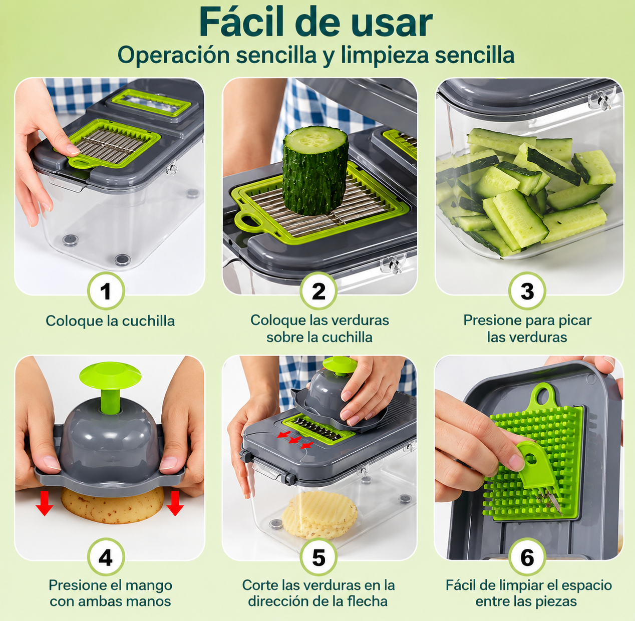 ChefSlice Pro™ - Picador De Verduras Y Frutas Multifuncional