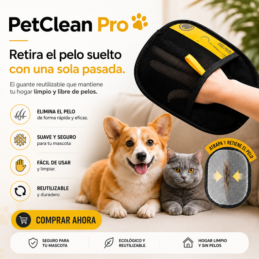 PetClean Pro - Retira el pelo suelto con una sola pasada.