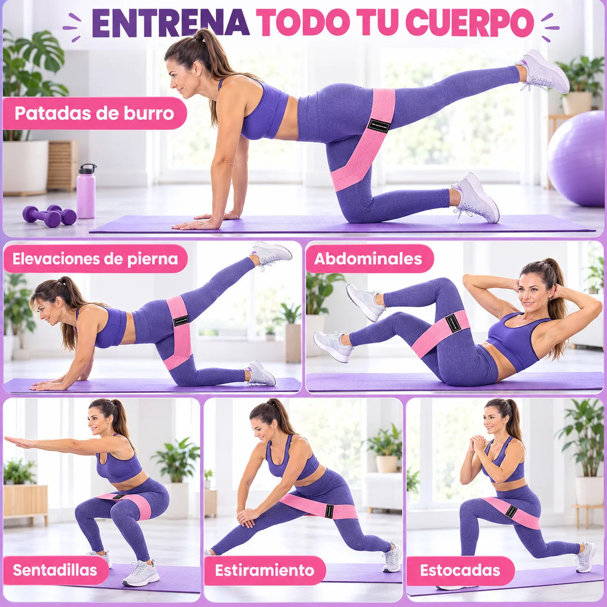 BandaMax Trío - Activa Glúteos y Piernas