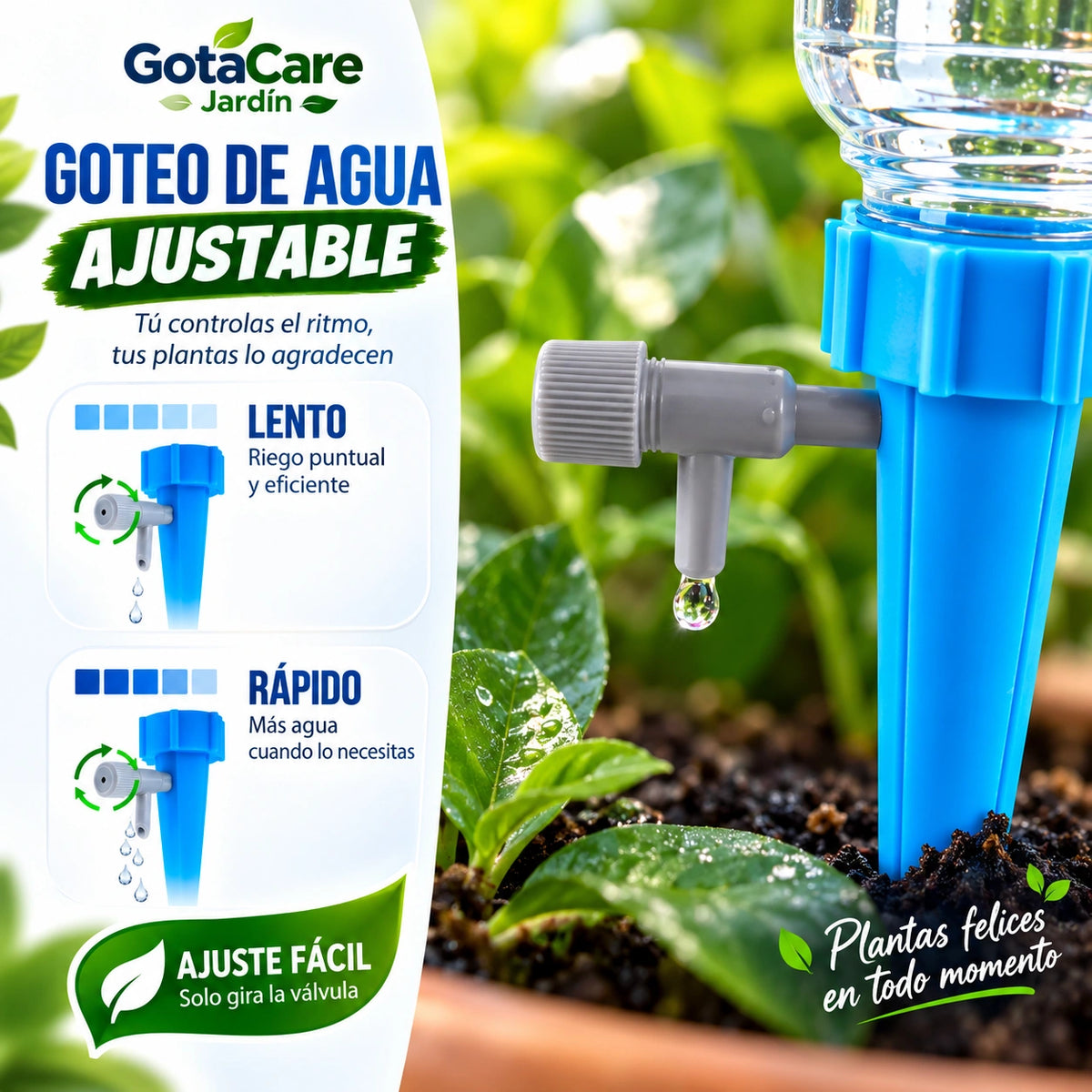 GotaCare Jardín - Tus Plantas Vivas Aunque Viajes