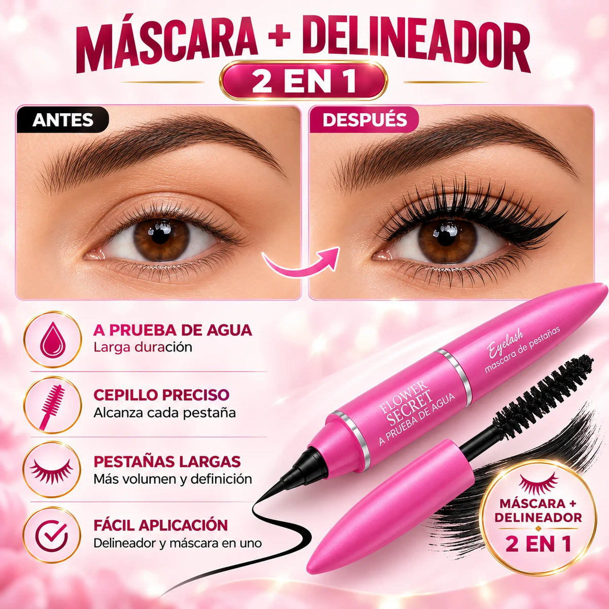 Mirada Deluxe Duo - Pestañas y Delineado en Uno