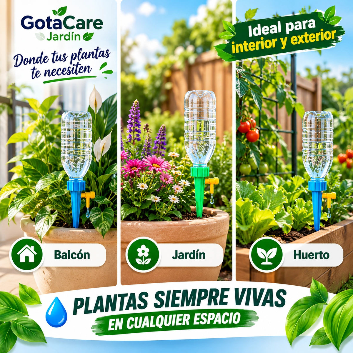 GotaCare Jardín - Tus Plantas Vivas Aunque Viajes