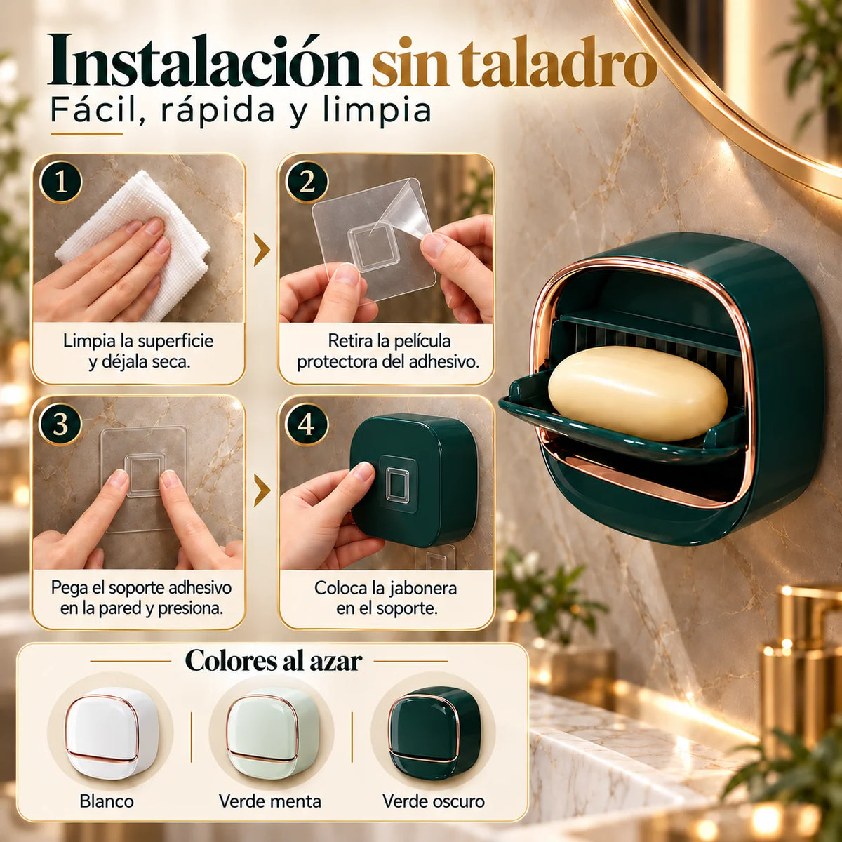 Jabonera LuxuryDry - Guarda y Protege tu Jabón