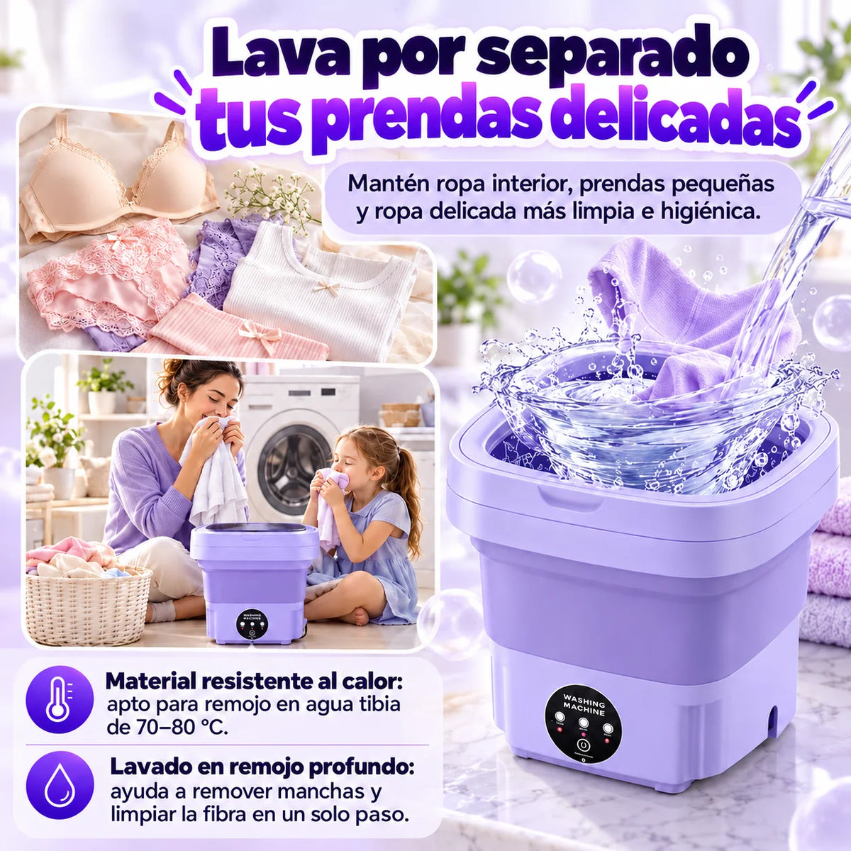 MiniWash Pro - Tu Lavandería de Bolsillo en Casa