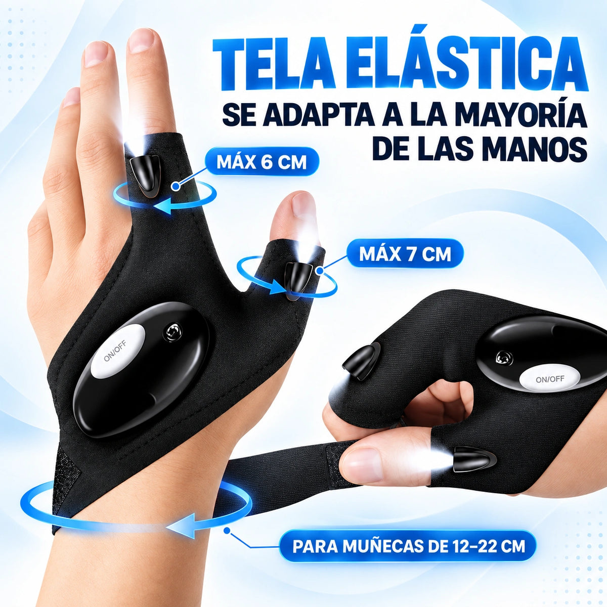 LuzFinger Pro 2x1 - Ilumina y Trabaja con Ambas Manos