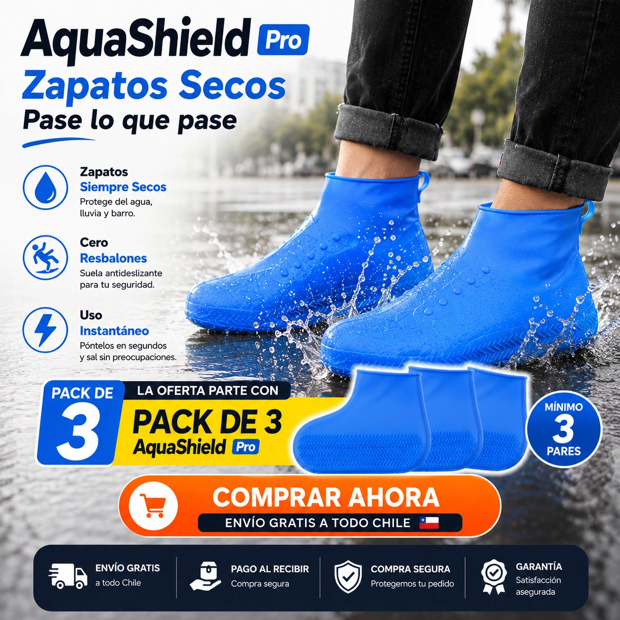 AquaShield Pro - Zapatos Secos Pase Lo Que Pase