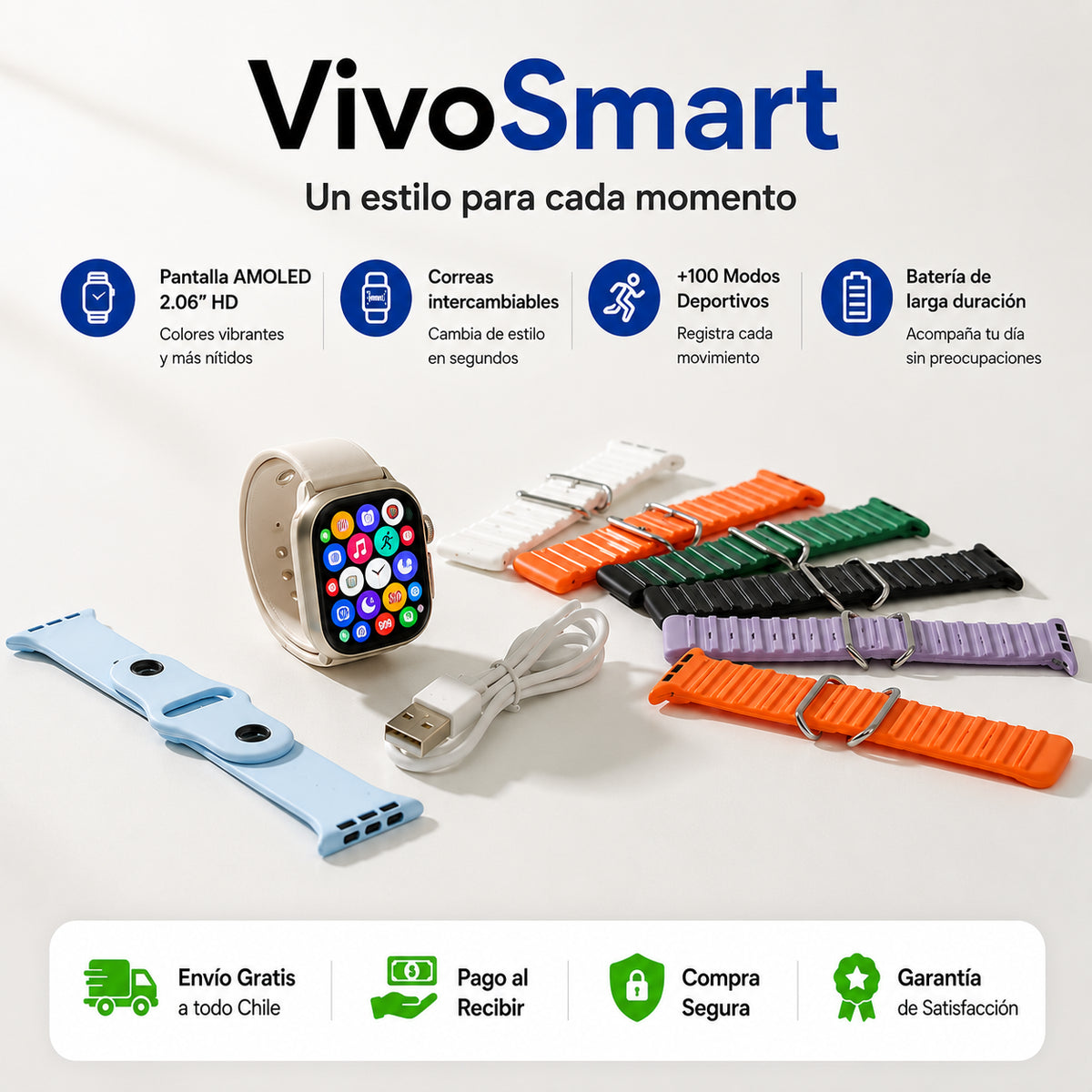 VivoSmart 7 en 1 - Salud, Deporte y Conexión en Uno Solo