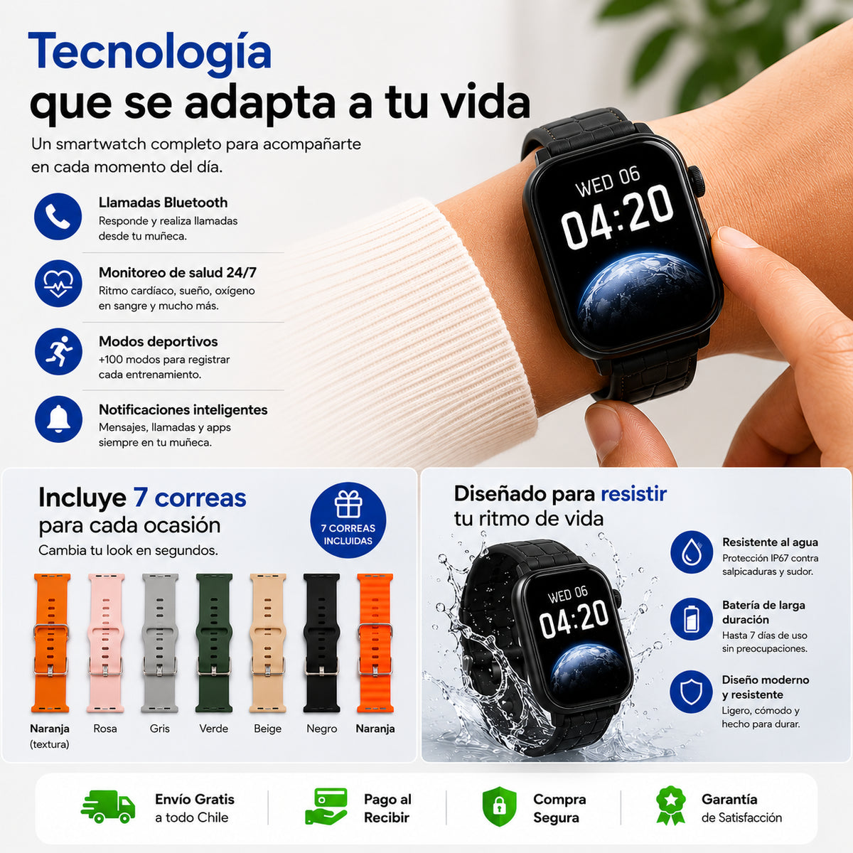 VivoSmart 7 en 1 - Salud, Deporte y Conexión en Uno Solo