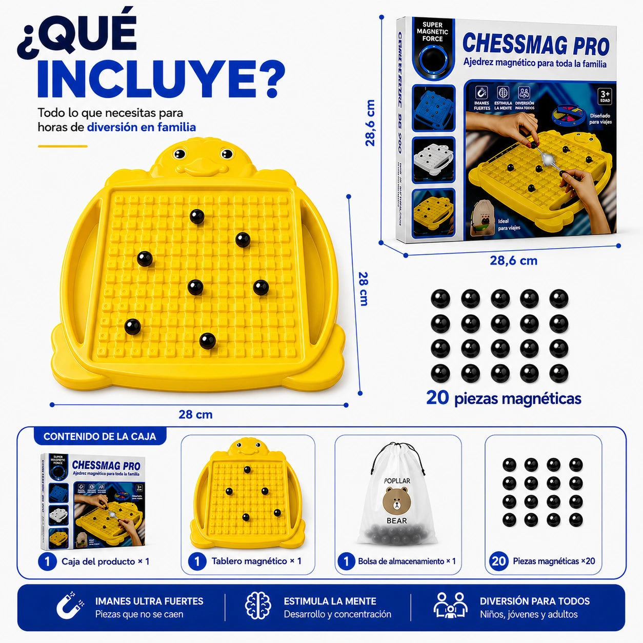 ChessMag Pro - Ajedrez magnético para toda la familia