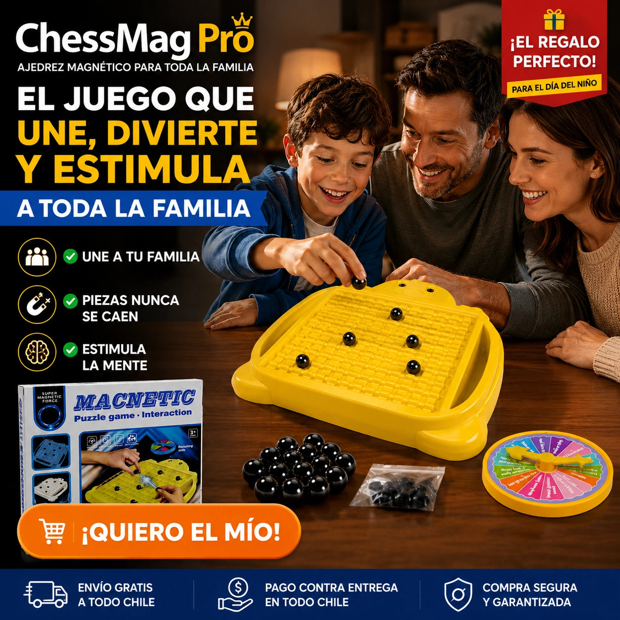 ChessMag Pro - Ajedrez magnético para toda la familia