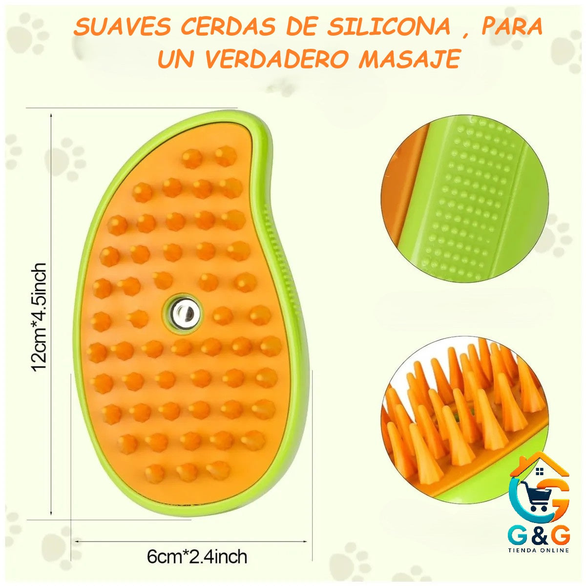 PACK ¡¡2 Cepillos de Vapor para Mascotas 3 en 1!!