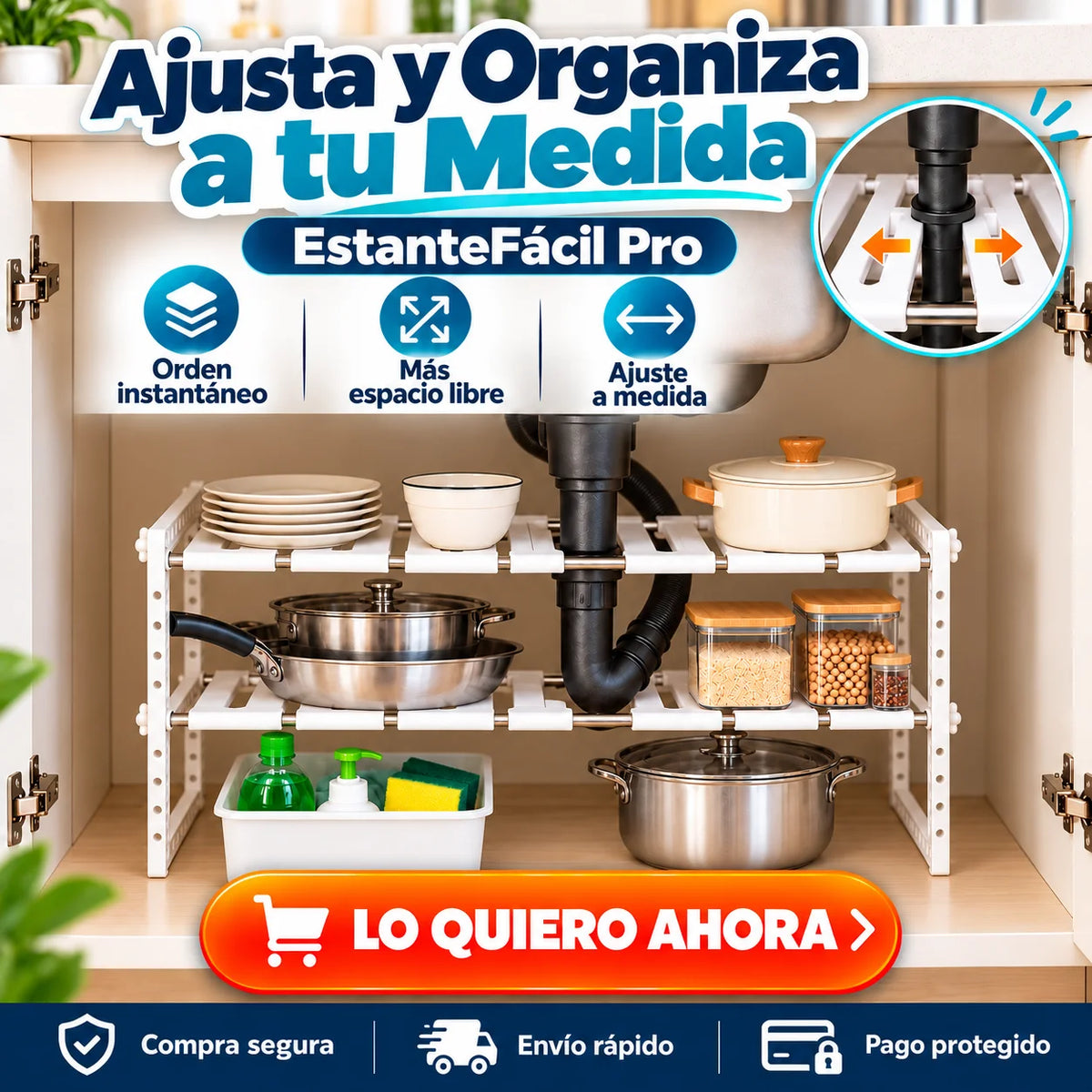 EstanteFácil Pro - Ajusta y Organiza a tu Medida
