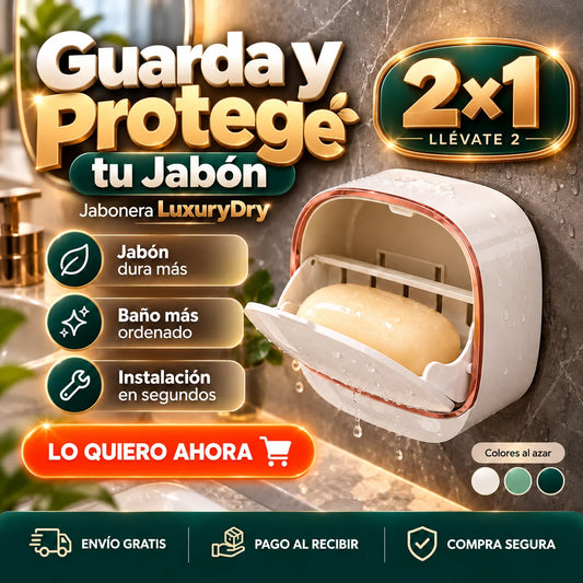 Jabonera LuxuryDry - Guarda y Protege tu Jabón