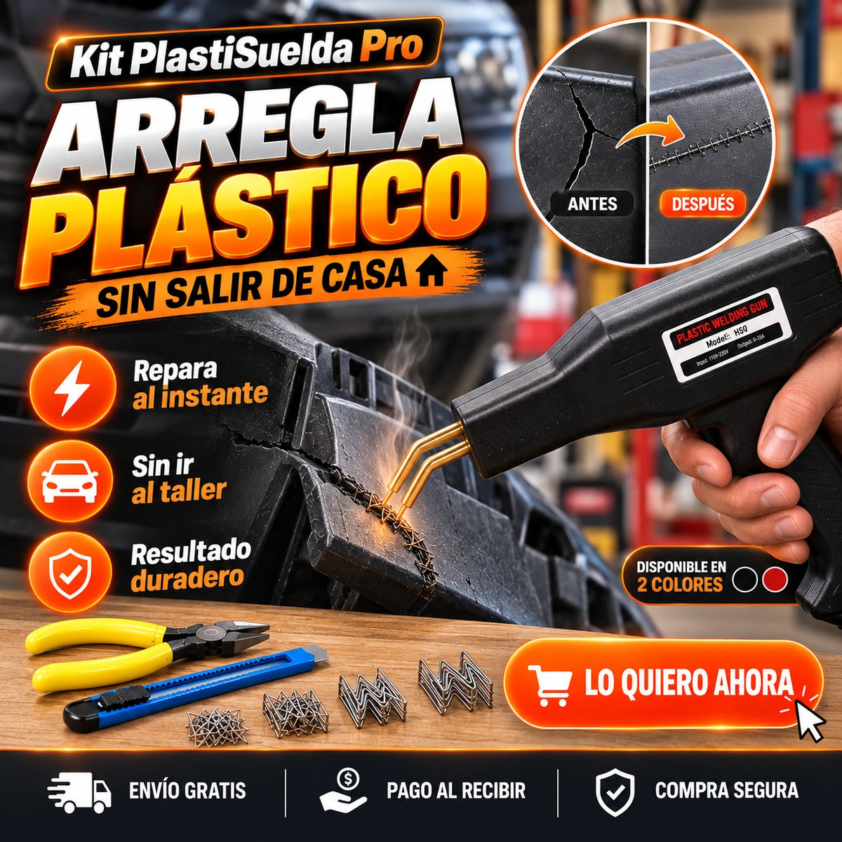 Kit PlastiSuelda Pro - Arregla Plástico Sin Salir de Casa