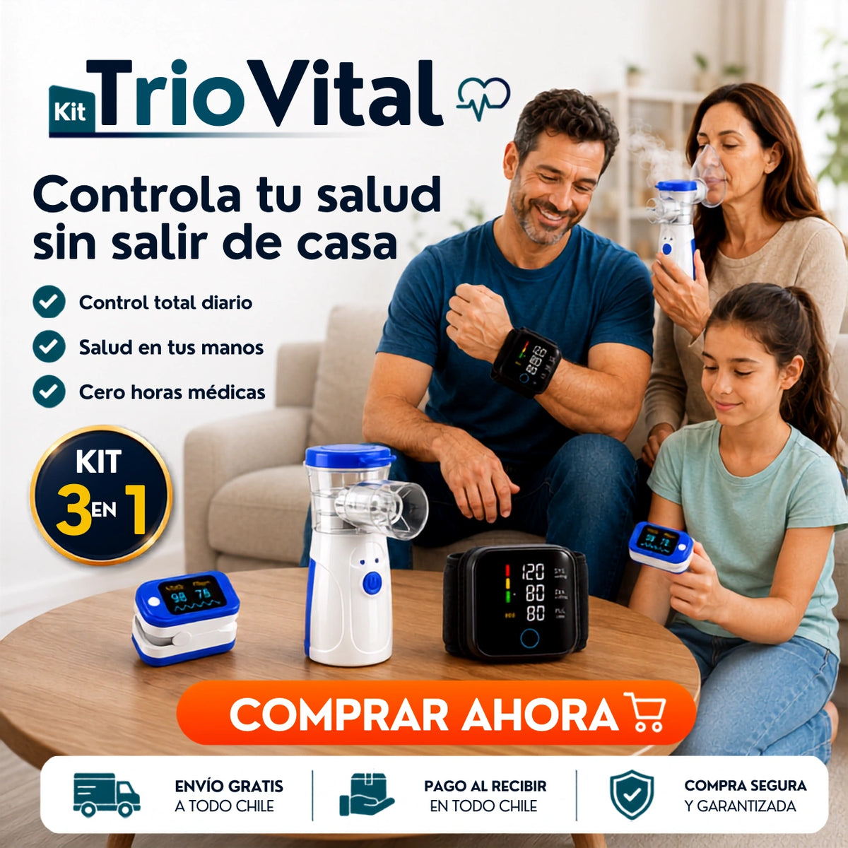 TrioVital - 3 Chequeos, 1 Solo Kit