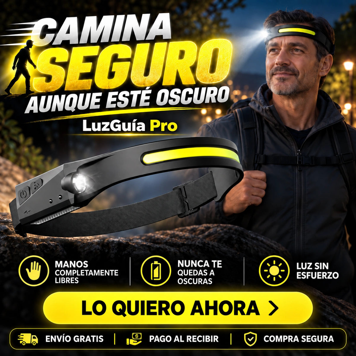 LuzGuía Pro - Camina Seguro, Aunque Esté Oscuro