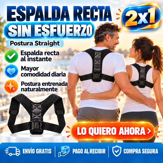 Postura Straight - Espalda Recta Sin Esfuerzo