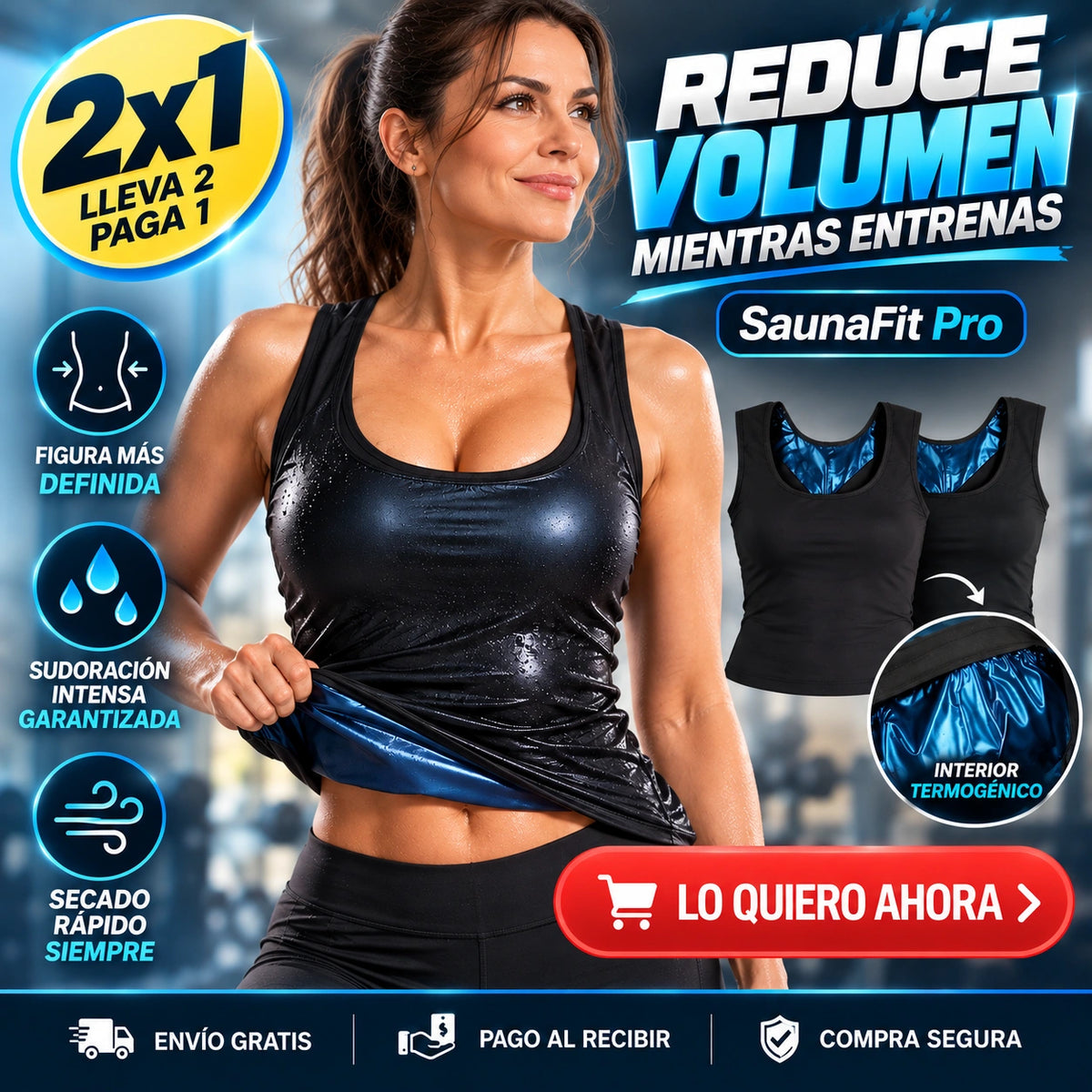 SaunaFit Pro 2x1 - Reduce Volumen Mientras Entrenas