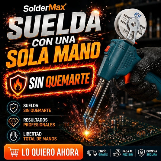 SolderMax - Suelda con una sola mano, sin quemarte