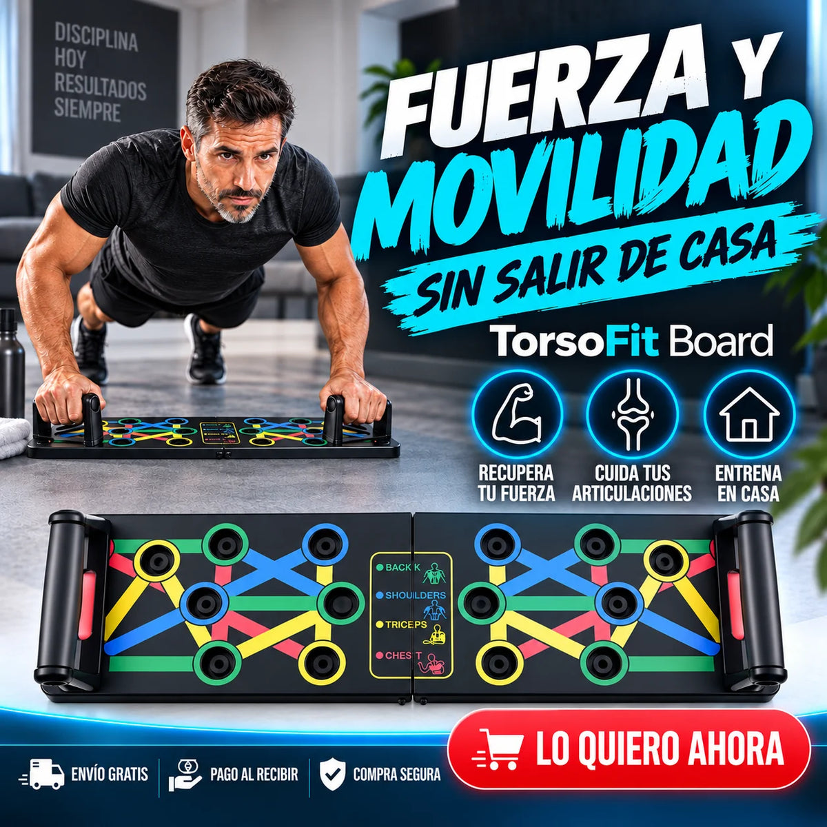 TorsoFit Board - Fuerza y Movilidad Sin Salir de Casa