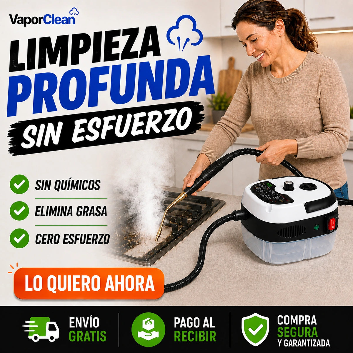 VaporClean - Limpieza Profunda sin Esfuerzo