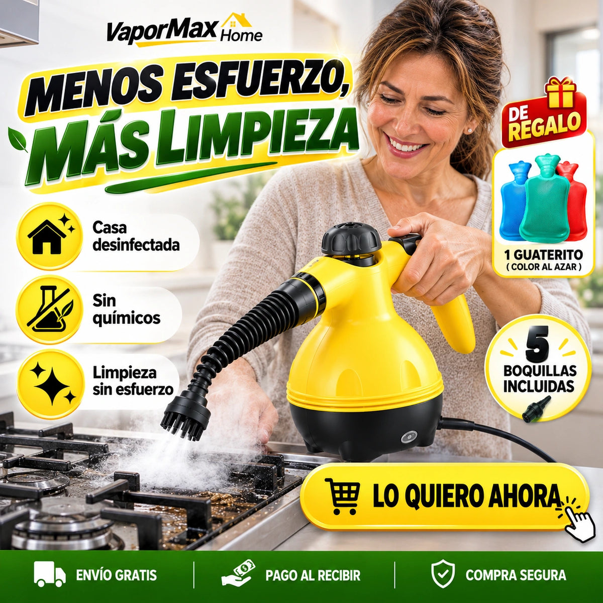 VaporMax Home - Menos Esfuerzo, Más Limpieza