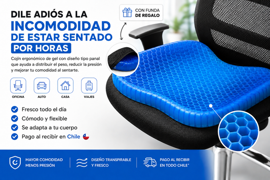 Cojín Gel Ergonómico (Soft Sitter) + Regalo