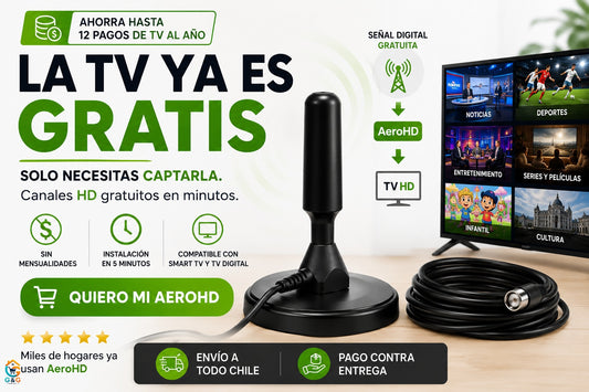 AeroHD – Capta canales HD gratis con solo conectarla