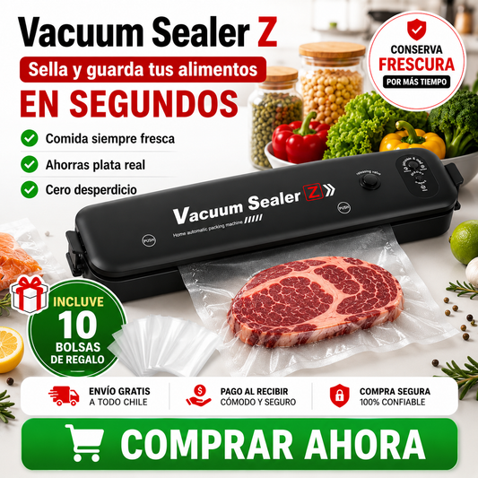 Vacuum Sealer - Sella y guarda tus alimentos en segundos