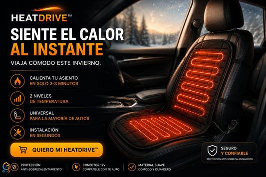 HeatDrive™ FUNDA CALEFACCIONABLE PARA ASIENTO AUTO