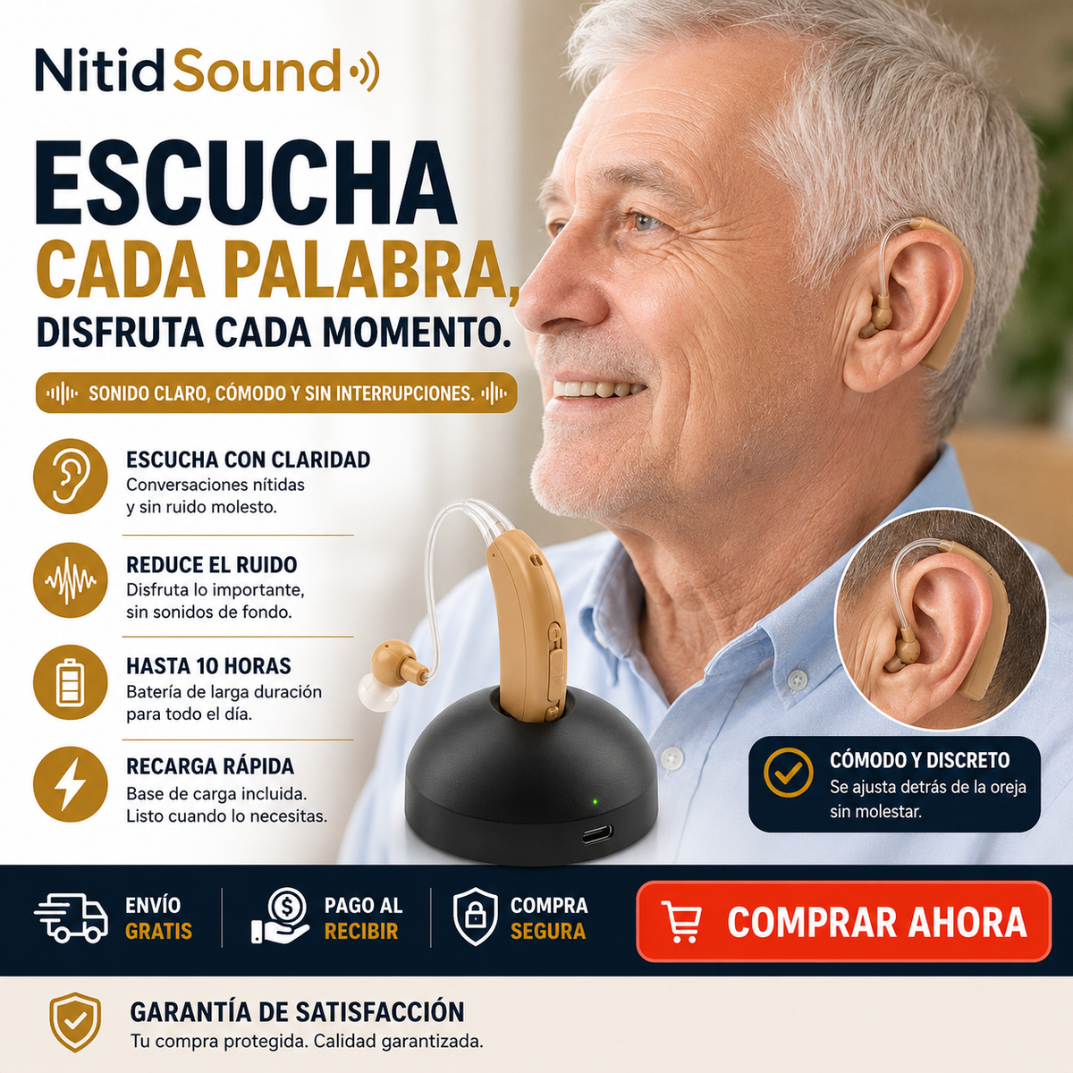 NitidSound - Cada palabra, clara. Cada momento, tuyo.