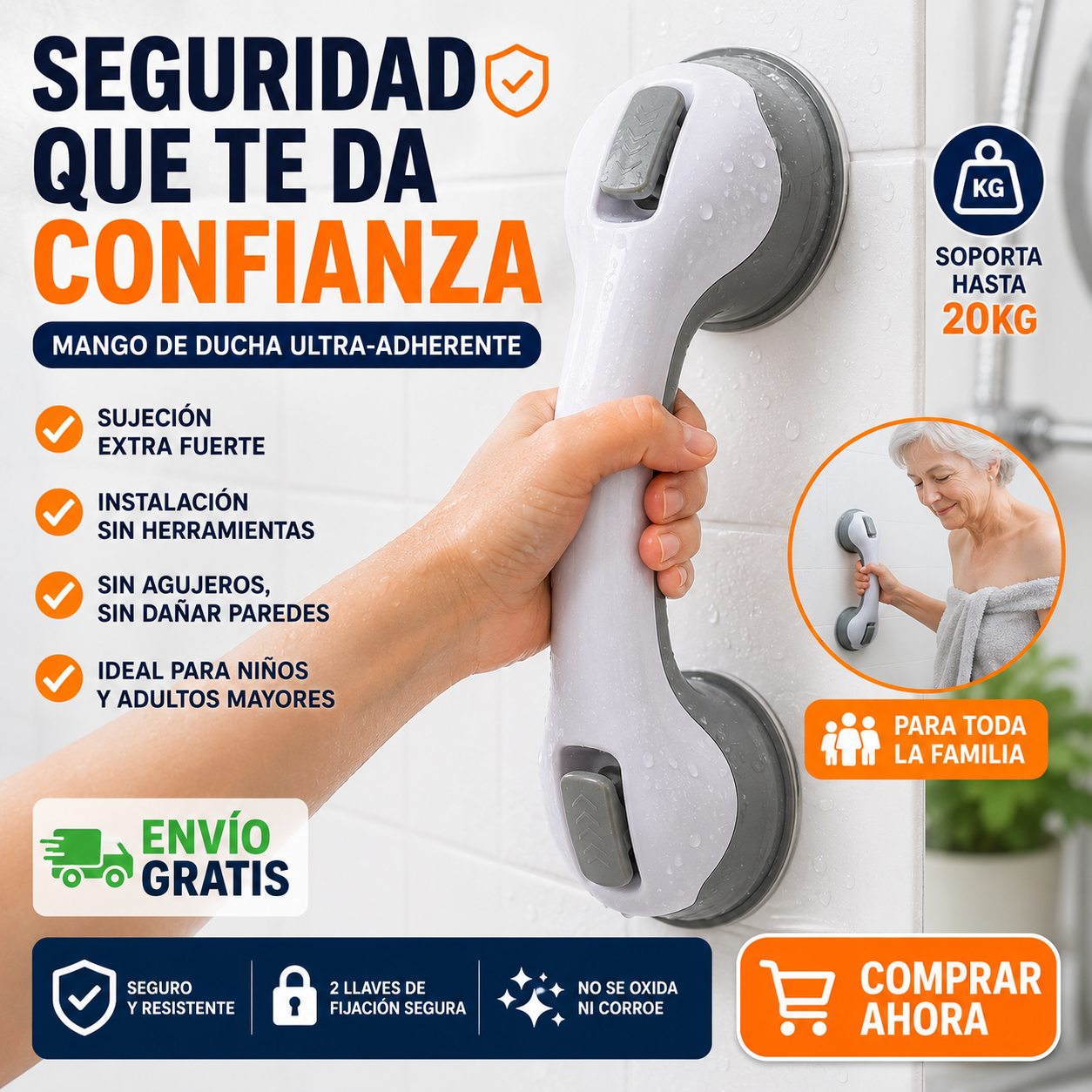 SteadyBar – El agarre que faltaba en tu baño