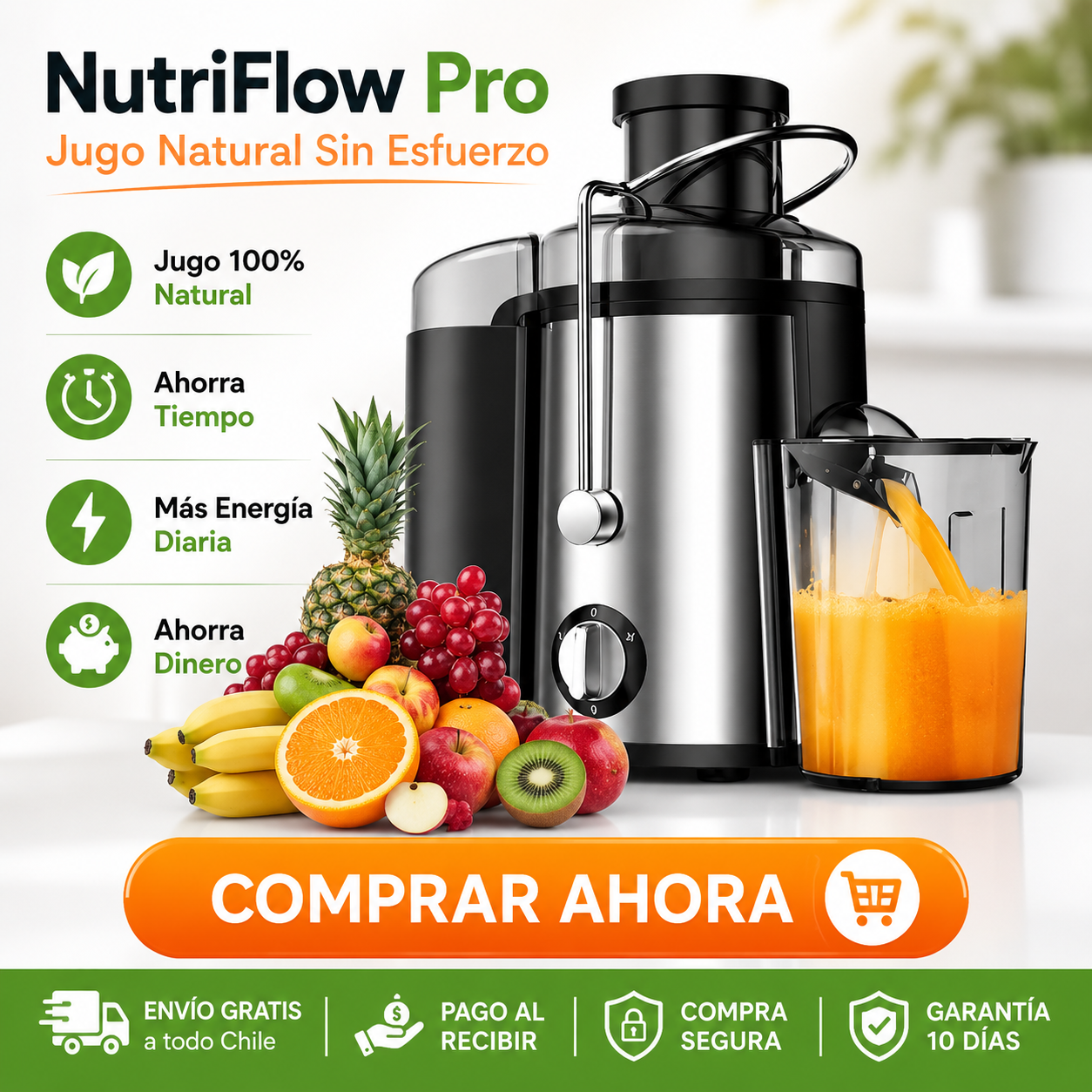 NutriFlow Pro - Jugo Natural Sin Esfuerzo