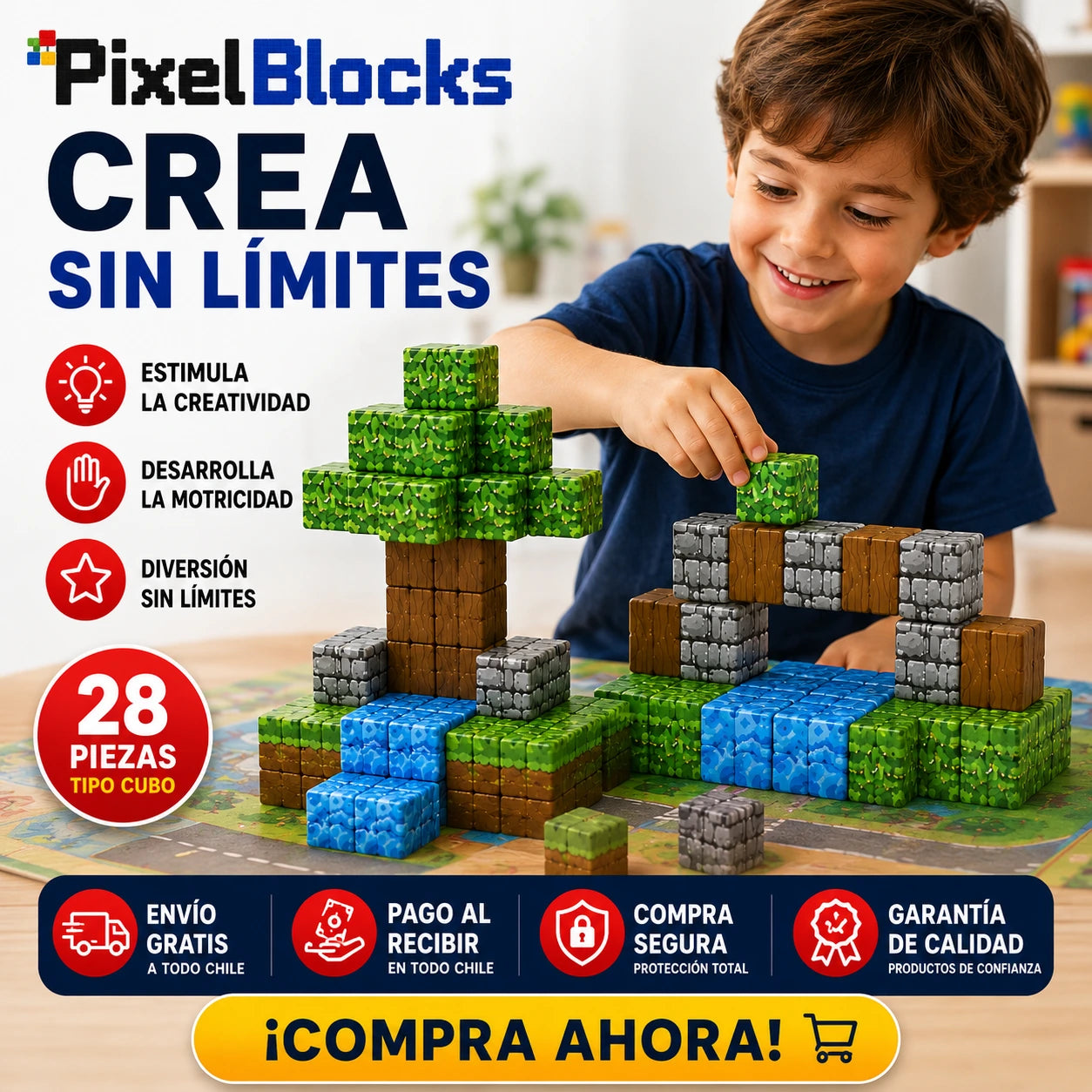 PixelBlocks - Crea sin reglas, arma tu aventura