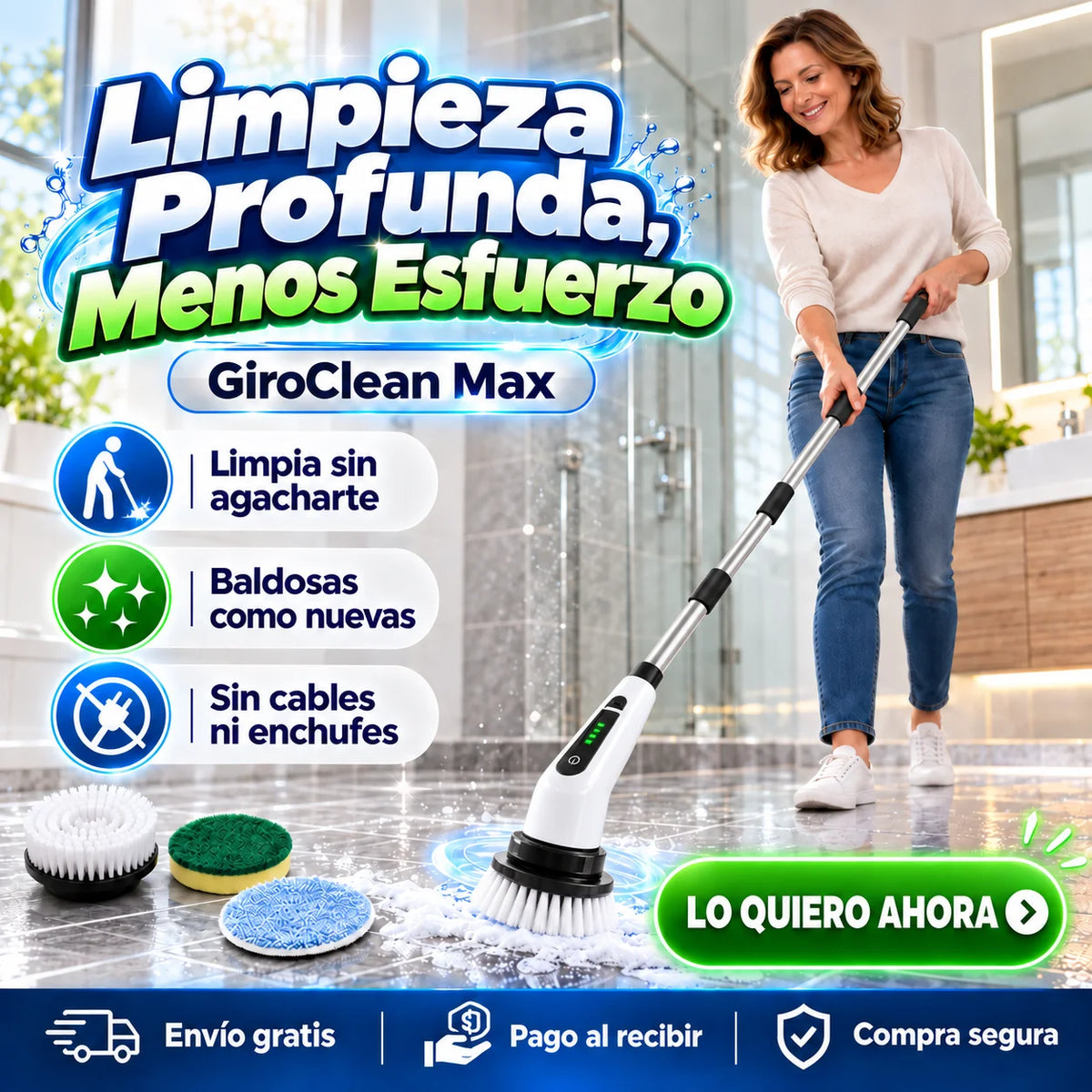 GiroClean Max - Limpieza Profunda, Menos Esfuerzo